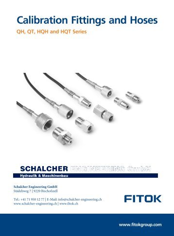 Calibration Fittings and Hoses FITOK EN