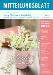 Mitteilungsblatt Nürnberg-Eibach/Reichelsdorf/Röthenbach - Mai 2024