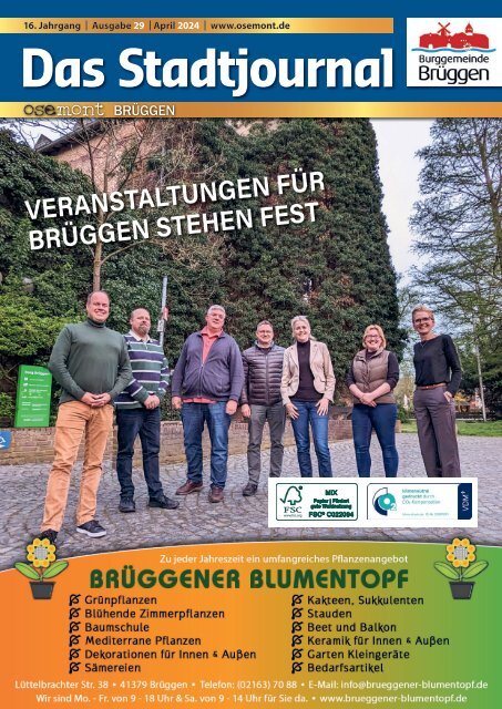 Das Stadtjournal-ose Mont Brüggen Ausgabe April 2024