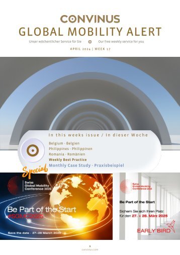 CONVINUS Global Mobility Alert - Week 17.2024