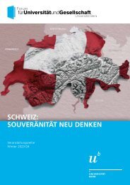 Schweiz: Souveränität neu denken