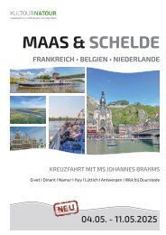 MS Johannes Brahms • Kultur-Kreuzfahrt • MAAS & SCHELDE