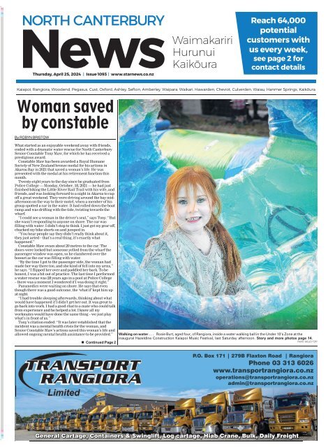 North Canterbury News: April 26, 2024