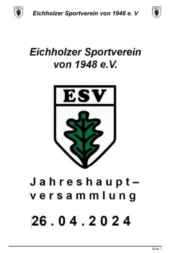 Jahreshauptversammlung 2024