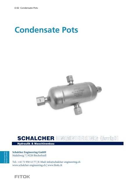 Condensate Pots FITOK EN