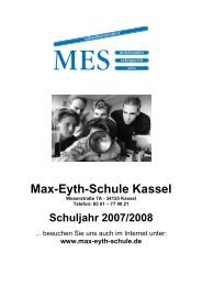 Informationen über die Berufsschule - Max-Eyth-Schule