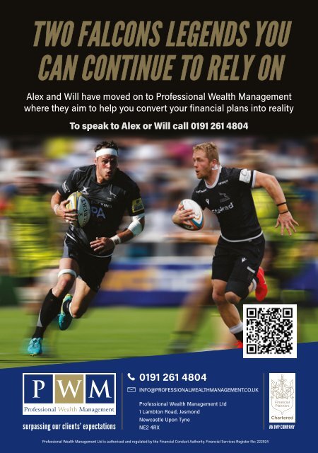 Newcastle Falcons vs Sale Sharks Match-Day Programme