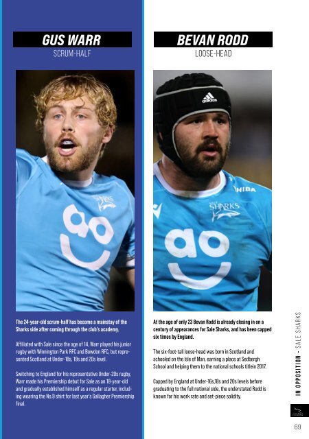 Newcastle Falcons vs Sale Sharks Match-Day Programme