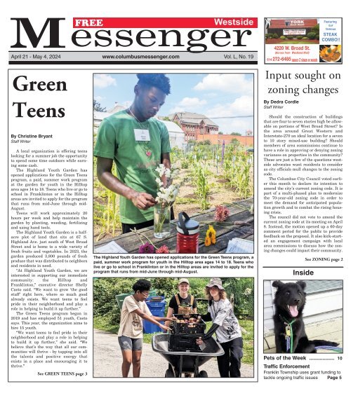 Westside Messenger - April 21st, 2024