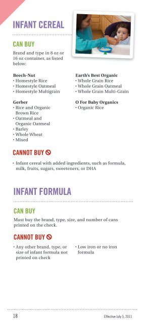 WIC Authorized Food List Shopping Guide - California Department ...