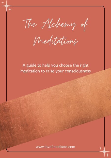 The Alchemy of Meditations