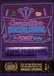 Competitive Socialising 2024: The Power of Play & Awards
