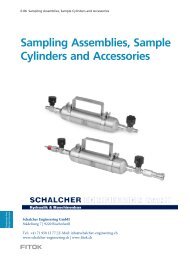 Sampling Assemblies, Sample Cylinders and Accessories FITOK EN