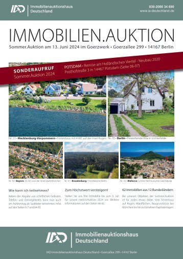 Sommer.Auktion 2024 - Immobilienauktion