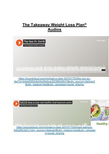 Weight Loss Audios