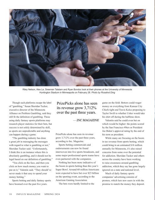 INFLUX Magazine Spring 2024