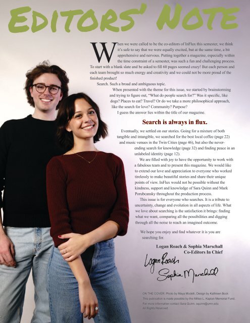 INFLUX Magazine Spring 2024