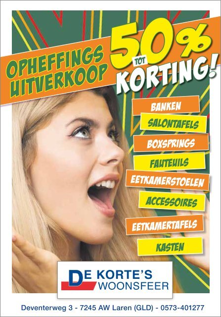 Opheffingsuitverkoop 50 %