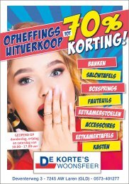 Opheffingsuitverkoop 70 %