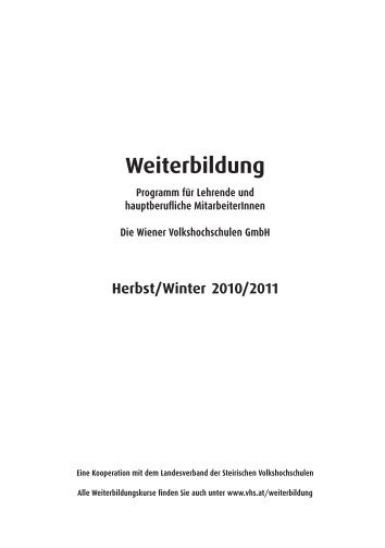 Weiterbildung - Verband Wiener Volksbildung