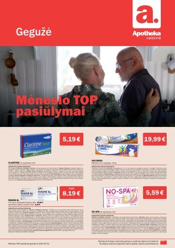 Apotheka vaistinės akcijos / Gegužė