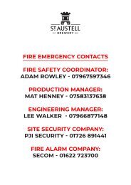 SAB - Health & Safety & Fire Alarms Information Sheets - A4