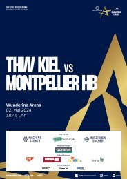 ZEBRA Hallenheft THW Kiel vs. Montpellier HB, 02.05.2024 in Kiel
