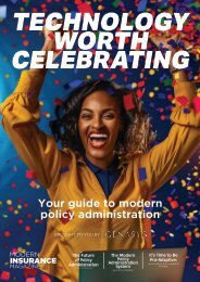 Modern Insurance Magazine Genasys Supplement: Technology Worth Celebrating