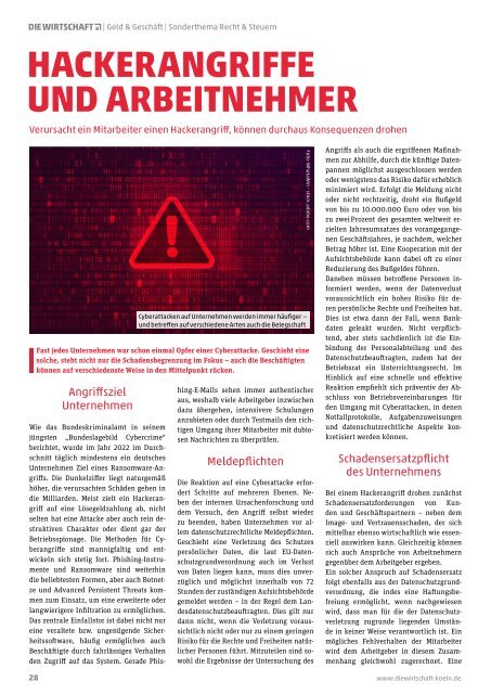 Die Wirtschaft Köln - Ausgabe 03 / 24