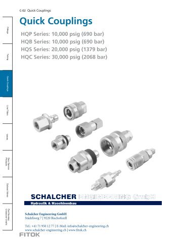 Medium and High Pressure Quick Couplings FITOK EN
