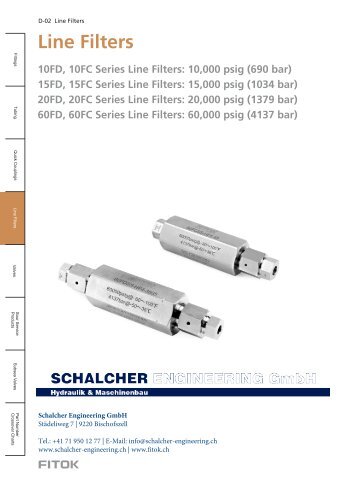 Medium and High Pressure Line Filters FITOK EN