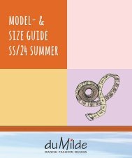 Model- & Size Guide du Milde SS24 Summer