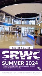 Summer 2024 ACU Rec Guide