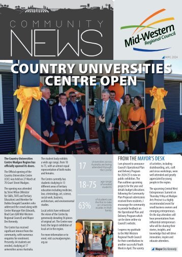 Mid-Western Regional Council Community News May 2024