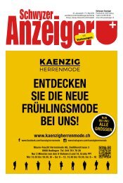Schwyzer Anzeiger – Woche 18 – 3. Mai 2024