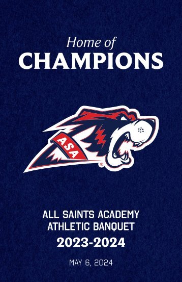 ASA Athletic Banquet Program