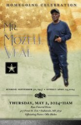 Mozell Veal Memorial Program