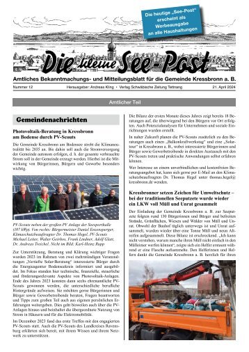 01.05.2024 Die kleine See-Post