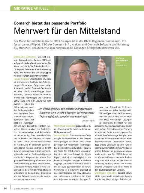 schwerpunkt - Midrange Magazin