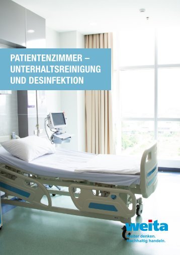 Patientenzimmer-Unterhaltsreinigung und Desinfektion