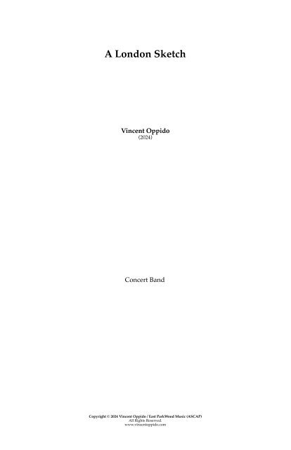 A London Sketch (Band 2024) 00B Full Score