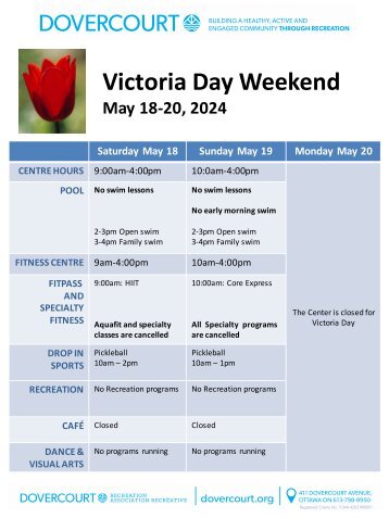 Dovercourt Victoria Day 2024