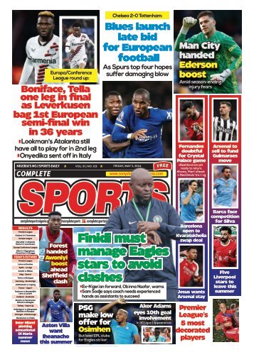 COMPLETE SPORTS - FRIDAY, MAY 3, 2024