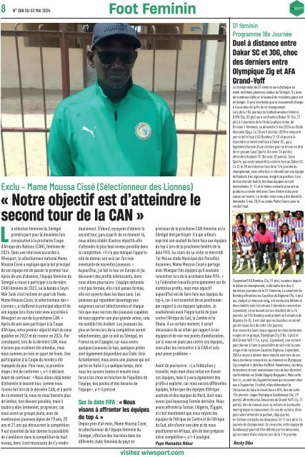 Journal wiwsport n389 - 03 mai 2024
