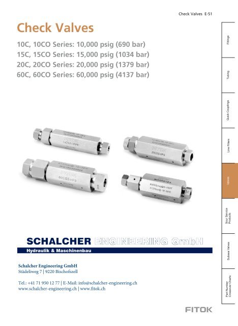 Medium High Pressure Check Valves FITOK EN