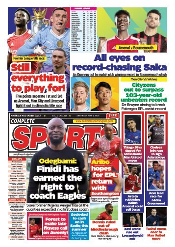 COMPLETE SPORTS - SATURDAY, MAY 4, 2024