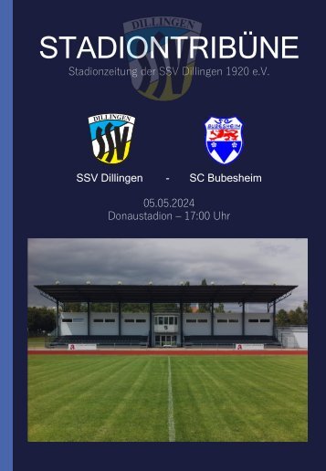 STADIONTRIBÜNE - AKTUELLE NEWS ZU DEN KREISLIGA-HEIMSPIELEN DER SSV DILLINGEN IM DONAUSTADION!