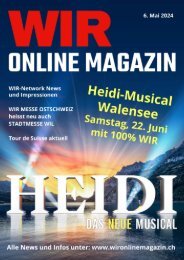 WIR ONLINE MAGAZIN 6. Mai 2024