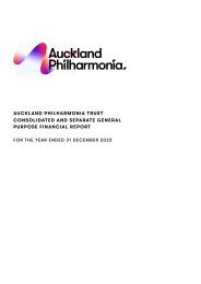 Auckland Philharmonia Financial Statements 2023