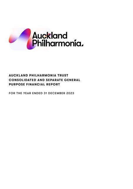 Auckland Philharmonia Financial Statements 2023
